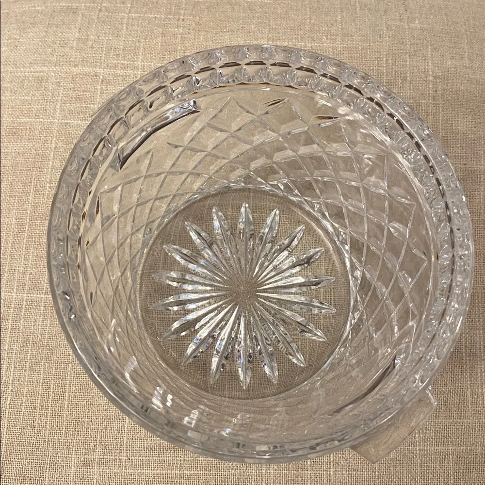 Vintage Crystal Glass Ice Bucket
